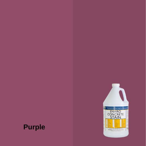 Enviro Concrete Water-Based Stain EZChem Inc Purple 1 Gallon