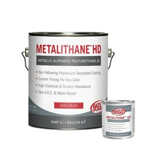 Metalithane HD - Two-component Aliphatic Urethane Rainguard Pro 1 Gallon Kit Semi-Pearl