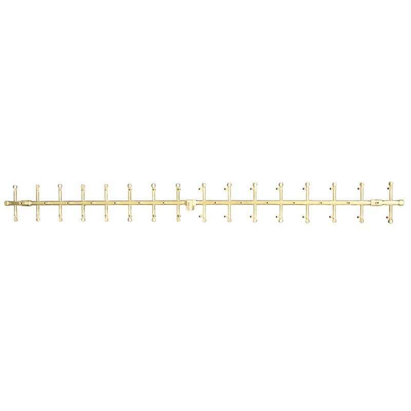 470K BTU 76.75" x 7" Tree-Style Brass Burner for Firepits Warming Trends