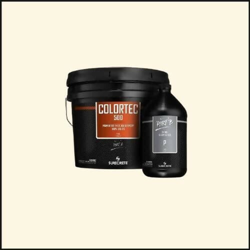 ColorTec 500 Pigmented Concrete Floor Epoxy Surecrete Caribbean Cream
