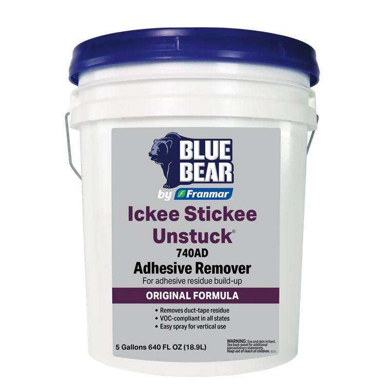 Ickee Stickee Unstuck - 740AD Adhesive Remover Franmar Inc 5 Gallon