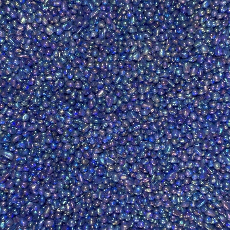 Iridescent Ocean Blue Glass Bead - Swimming Pool Aggregate - 50 lb Consolidated Aggregates
