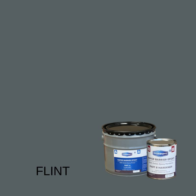 Vapor Barrier Epoxy - 100% Solids Epoxy Primer Resinwerks Inc 3 Gallon Kit (Standard Cure) Flint