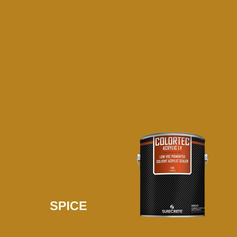 Colortec Acrylic LV Pigmented Outdoor Acrylic Sealer - Low VOC Surecrete 1 Gallon Spice