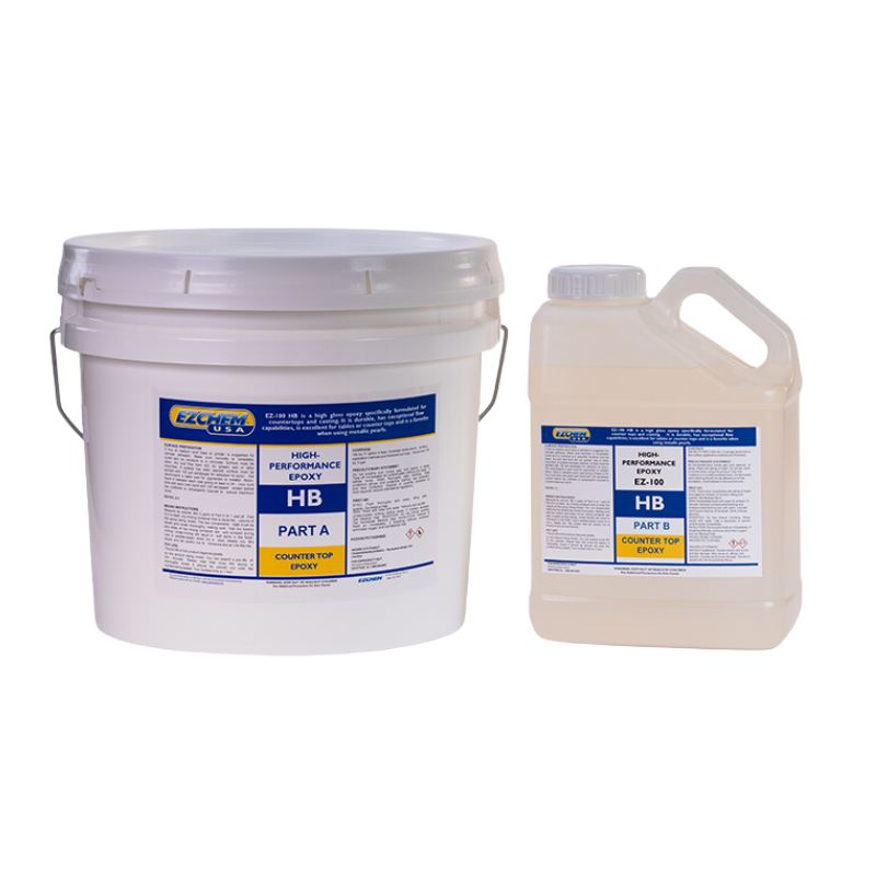 EZ 100 HB - High Build High Gloss Epoxy - 1 Gallon Kit EZChem Inc