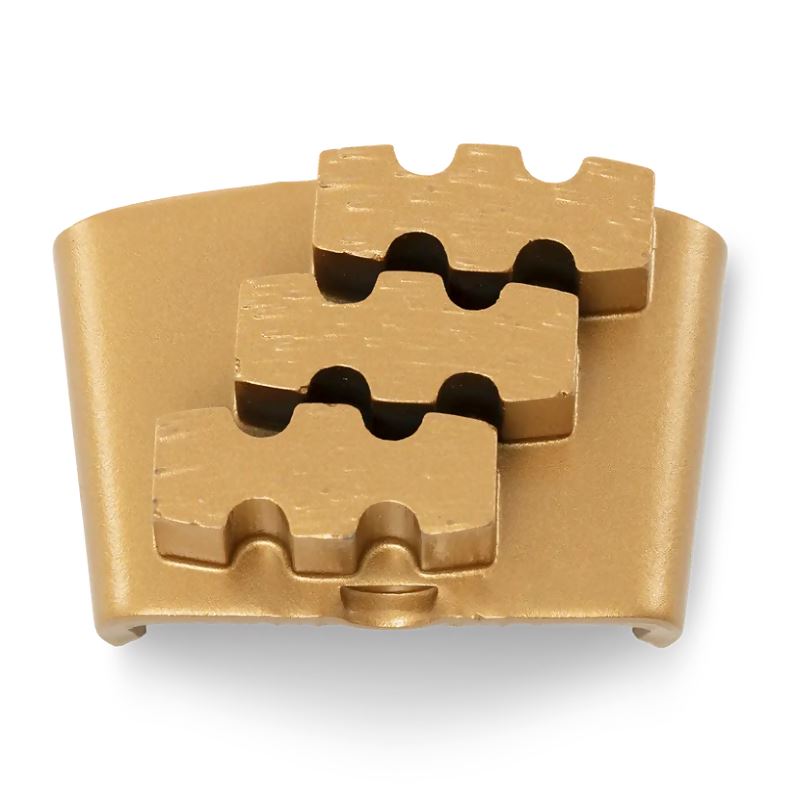 Husqvarna Elite Grind EZ XS Series - Diamond Tooling for Extra-Soft Concrete - 3-Pack BDC Equipment & Rental XS Gold - 25 grit Triple Segment