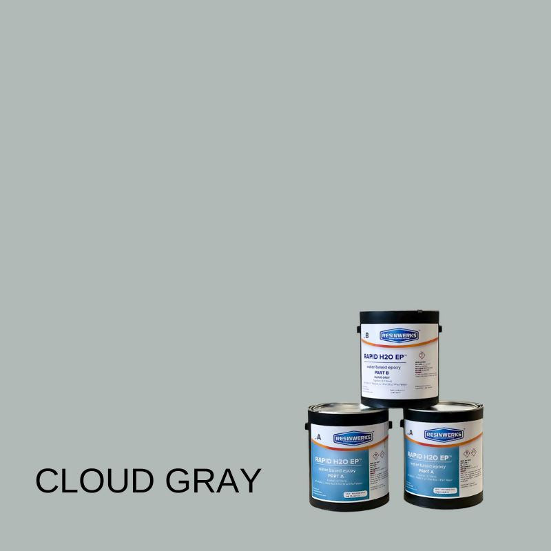 Rapid H20 EP - Fast-Cure Primer & Broadcast Coat - 4 Gallon Kit Resinwerks Inc Cloud Gray