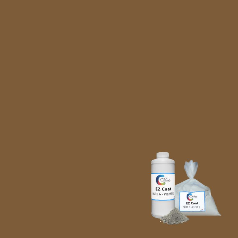 Classic EZ Coat Flexible Cementitious Concrete Overlay Kit Classic Coatings Systems Natural Gray Omaha Tan