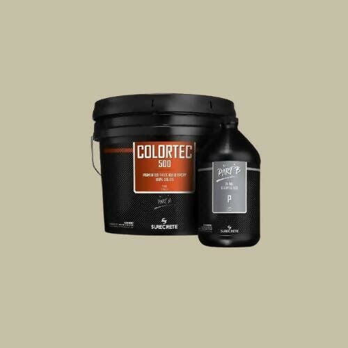 ColorTec 500 Pigmented Concrete Floor Epoxy Surecrete Limestone