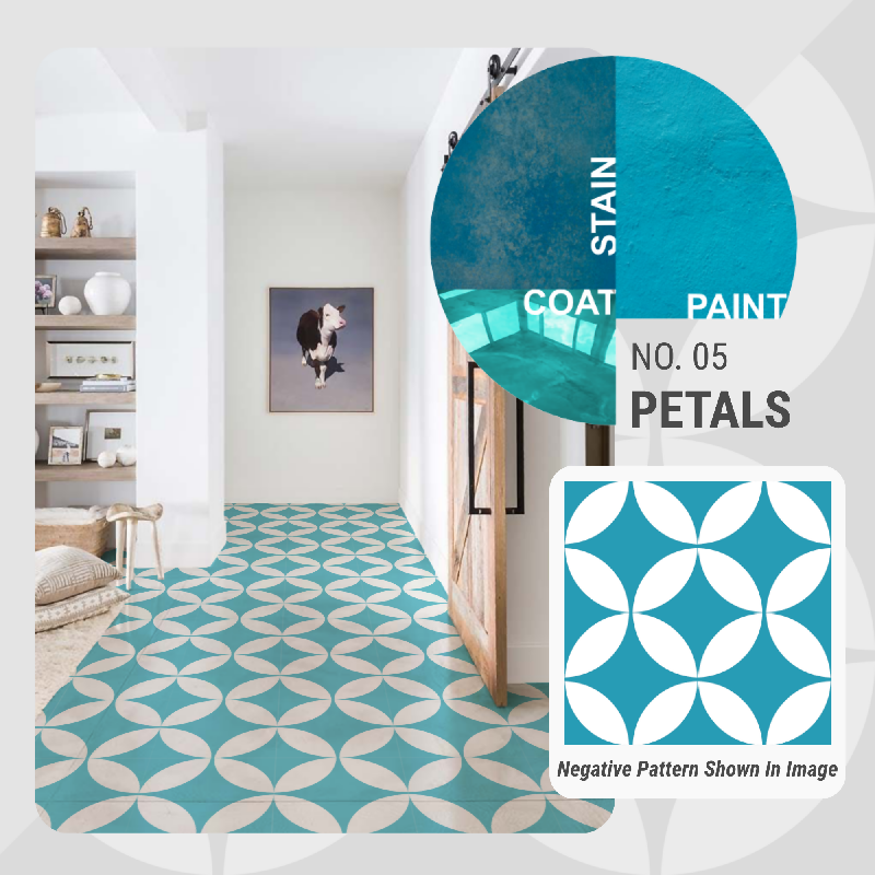 Petals Pattern - Adhesive-Backed Stencil