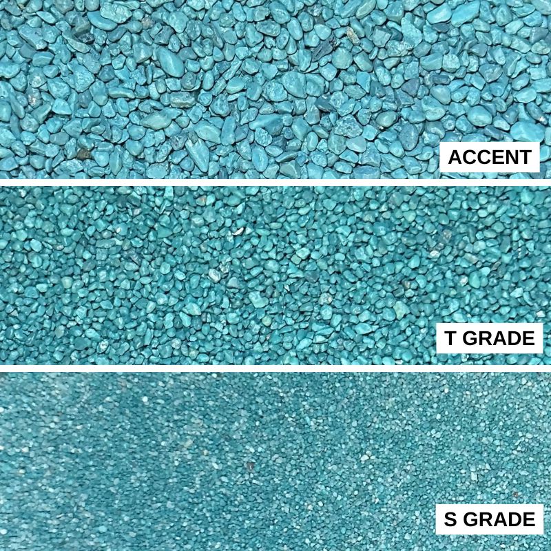 Teal Colored Quartz - 50 lb Consolidated Aggregates