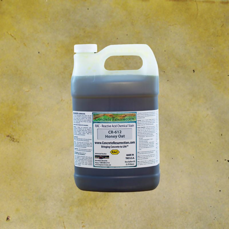 Reactive Acid Chemical (RAC) Concrete Stain Engrave-A-Crete 1 Gallon Honey Oat
