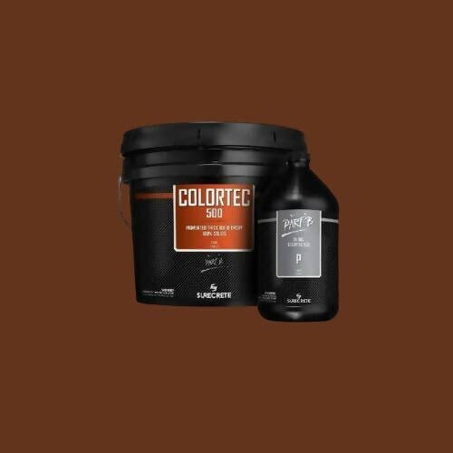 ColorTec 500 Pigmented Concrete Floor Epoxy Surecrete Chocolate