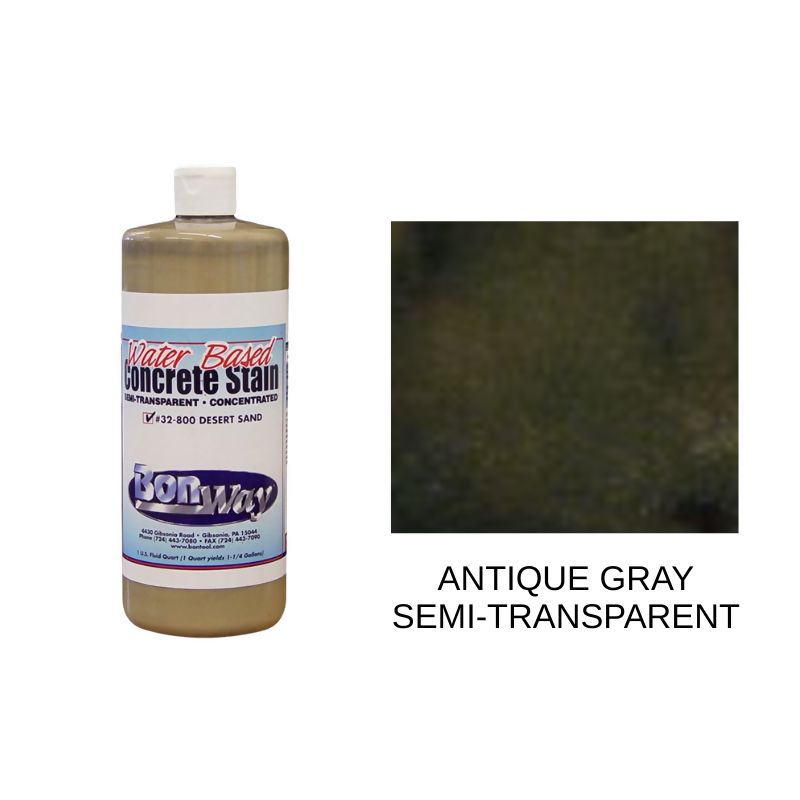 Bon Concrete Stain (Concentrate) Supplies Bon Tool Antique Grey - Semi-Transparent 1 Quart
