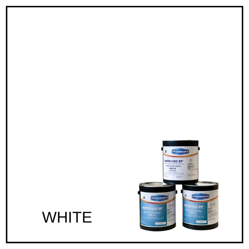 Rapid H20 EP - Fast-Cure Primer & Broadcast Coat - 4 Gallon Kit Resinwerks Inc White