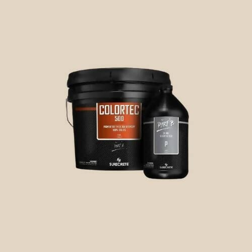 ColorTec 500 Pigmented Concrete Floor Epoxy Surecrete Antique White