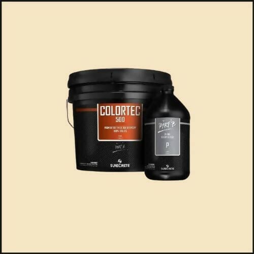 ColorTec 500 Pigmented Concrete Floor Epoxy Surecrete Ivory