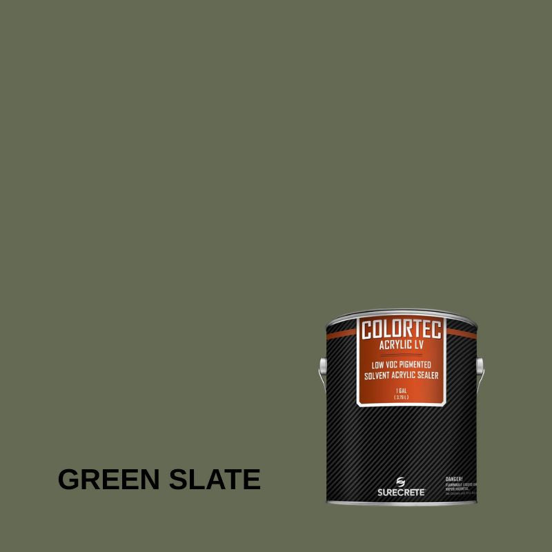 Colortec Acrylic LV Pigmented Outdoor Acrylic Sealer - Low VOC Surecrete 1 Gallon Green Slate