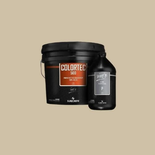 ColorTec 500 Pigmented Concrete Floor Epoxy Surecrete Sun Buff