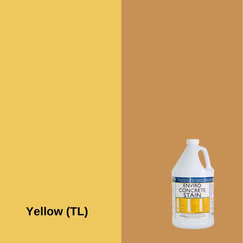 Enviro Concrete Water-Based Stain EZChem Inc Yellow (TL) 1 Gallon