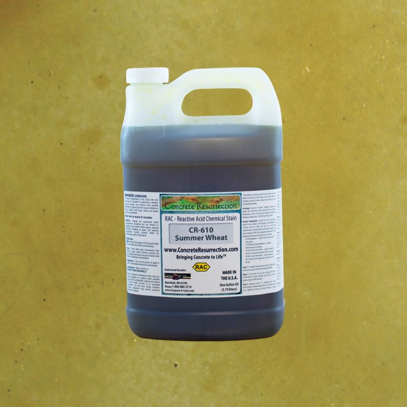 Reactive Acid Chemical (RAC) Concrete Stain Engrave-A-Crete 1 Gallon Summer Wheat (Interior Use Only)