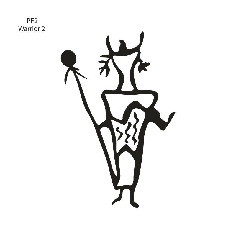 PF2 Warrior 2 - Flattoo Stencil