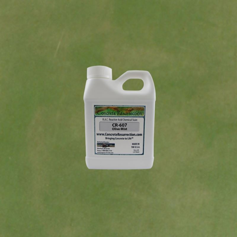 Reactive Acid Chemical (RAC) Concrete Stain Engrave-A-Crete 16 oz Olive Mist (Interior Use Only)