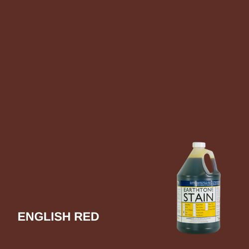 Earthtone Concrete Acid Stain EZChem Inc English Red 1 Gallon