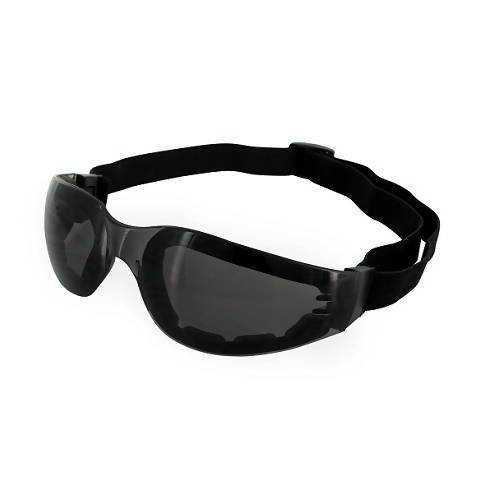 Ideal Safety Goggles with EVA Foam and Black Strap (Pack of 6) Global Vision Eyewear Corp. Smoke Tint