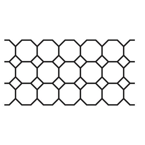 10" Octagon Tile - Concrete Stencil Roll Decorative Concrete Impressions