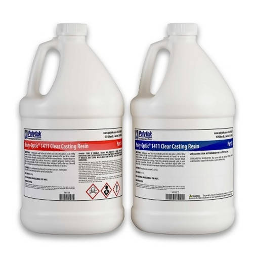 Poly-Optic® 1411 Clear Casting Resin Polytek Development Corp 15.2-lb kit