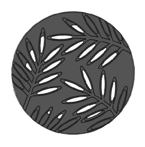 6" Diameter Locust Catch Basin Grate Iron Age Designs