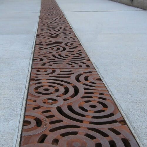 9" x 20" Oblio Trench Grate (Fits MEA) Iron Age Designs