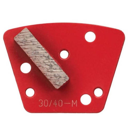 Trapezoid Bolt On Diamond Tooling - Single Bar Segments Syntec Diamond Tools Medium Bond (Red) 6 Grit