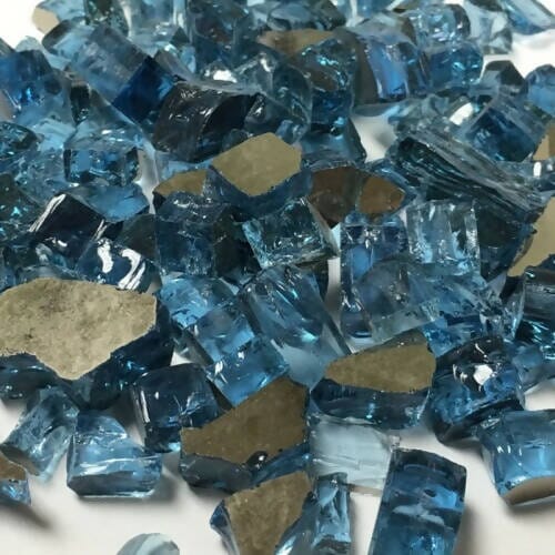 Reflective Blue Glass American Specialty Glass 10 Pound ($4.99 / lb) Medium