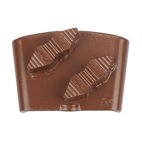 HTC EZ X Series Diamond Tooling for Extremely Hard Concrete - 3 Pack BDC Equipment & Rental X4 Brown - 80 grit Double Segment