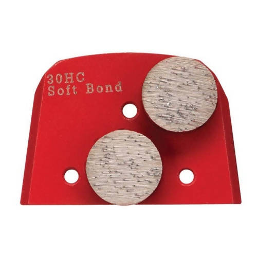 Slim Fit Diamond Tooling - Double Round Segments Syntec Diamond Tools Soft Bond (Red) 30 to 40 Grit