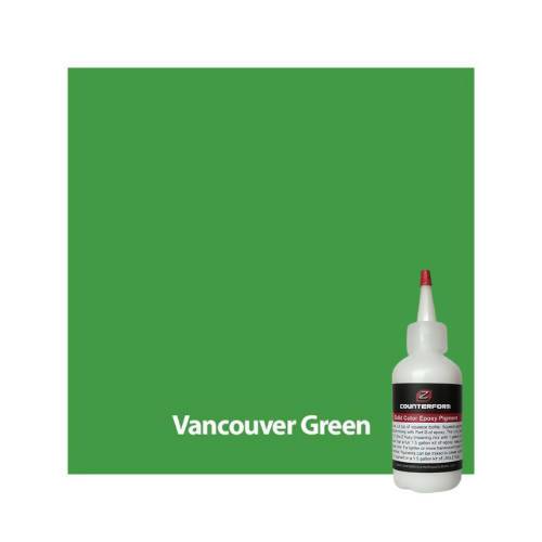 Solid Color Epoxy Pigment Concrete Countertop Solutions Vancouver Green