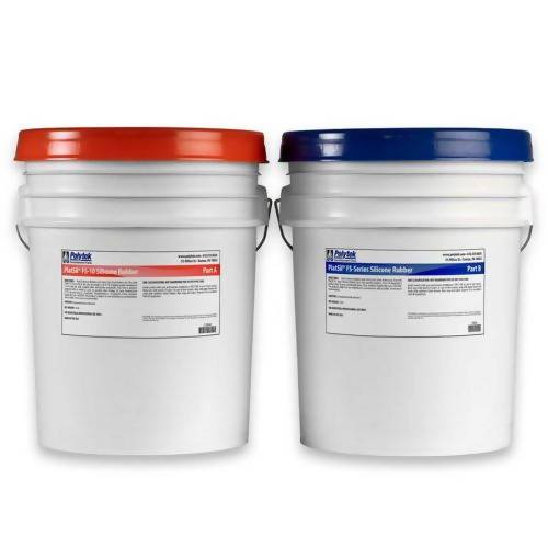 PlatSil FS-10 Silicone Rubber - Fast-Setting Polytek Development Corp 80-lb kit