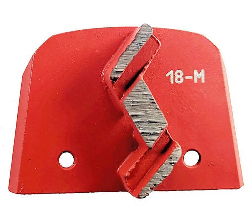 Slim Fit Diamond Tooling -Single S Segments - 15mm - 18/20 Grit Syntec Diamond Tools Medium Bond (Red)