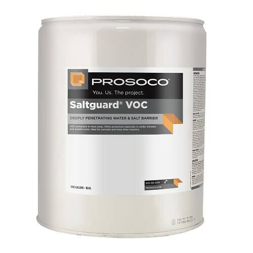 Saltguard VOC - Deeply Penetrating Water and Salt Barrier Prosoco 5 Gallon