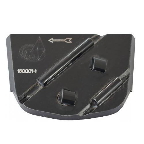 X-Series Trapezoid Pad Tooling With PCD Segments for Concrete Polishing Concrete Polishing HQ Regular w/ Sacrificial Bar