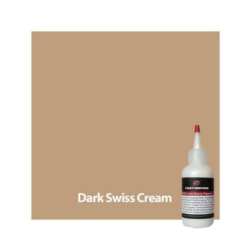 Solid Color Epoxy Pigment Concrete Countertop Solutions Dark Swiss Creme