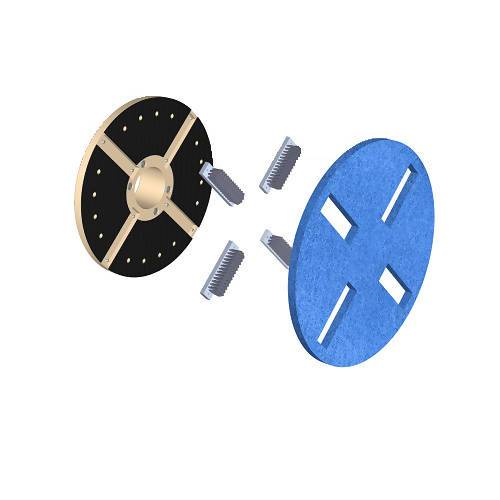 3D Scrub Brush Kit - 17" Black Stripping Universal Pad & Brush Tool Fas-Trak Industries