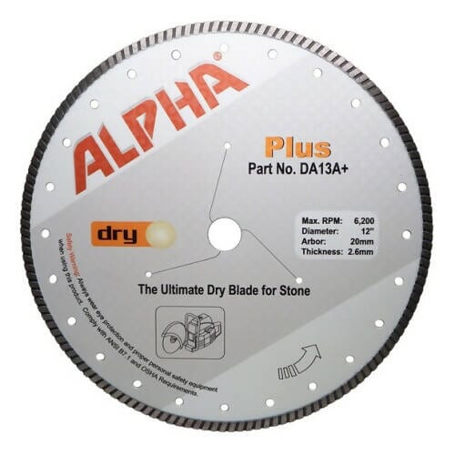 Alpha Plus Diamond Blades Alpha Professional Tools 13"