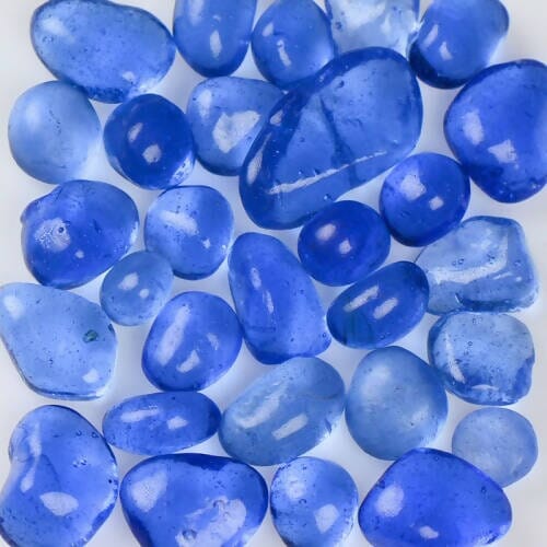 Azure Mist Jelly Bean Glass - Size 3 American Specialty Glass