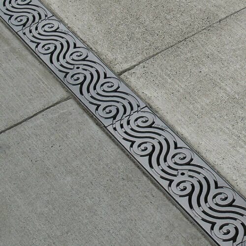 5" x 20" Argo Trench Grate (Heel Proof) Iron Age Designs