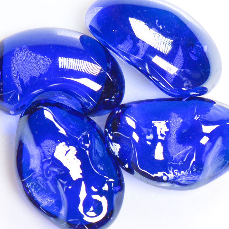 Blueberry Iridescent Size Medium Jelly Bean Glass American Specialty Glass 5 Pound ($7.11/ lb)