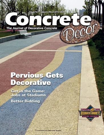 Vol. 10 Issue 2 - February/March 2010 Back Issues Concrete Decor Marketplace