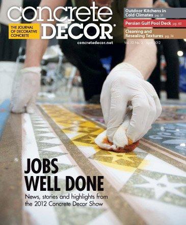 Vol. 12 Issue 3 - April 2012 Back Issues Concrete Decor Store